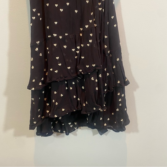 All Saints Heart Printed Wrap Dress Size XS - Picture 5 of 9